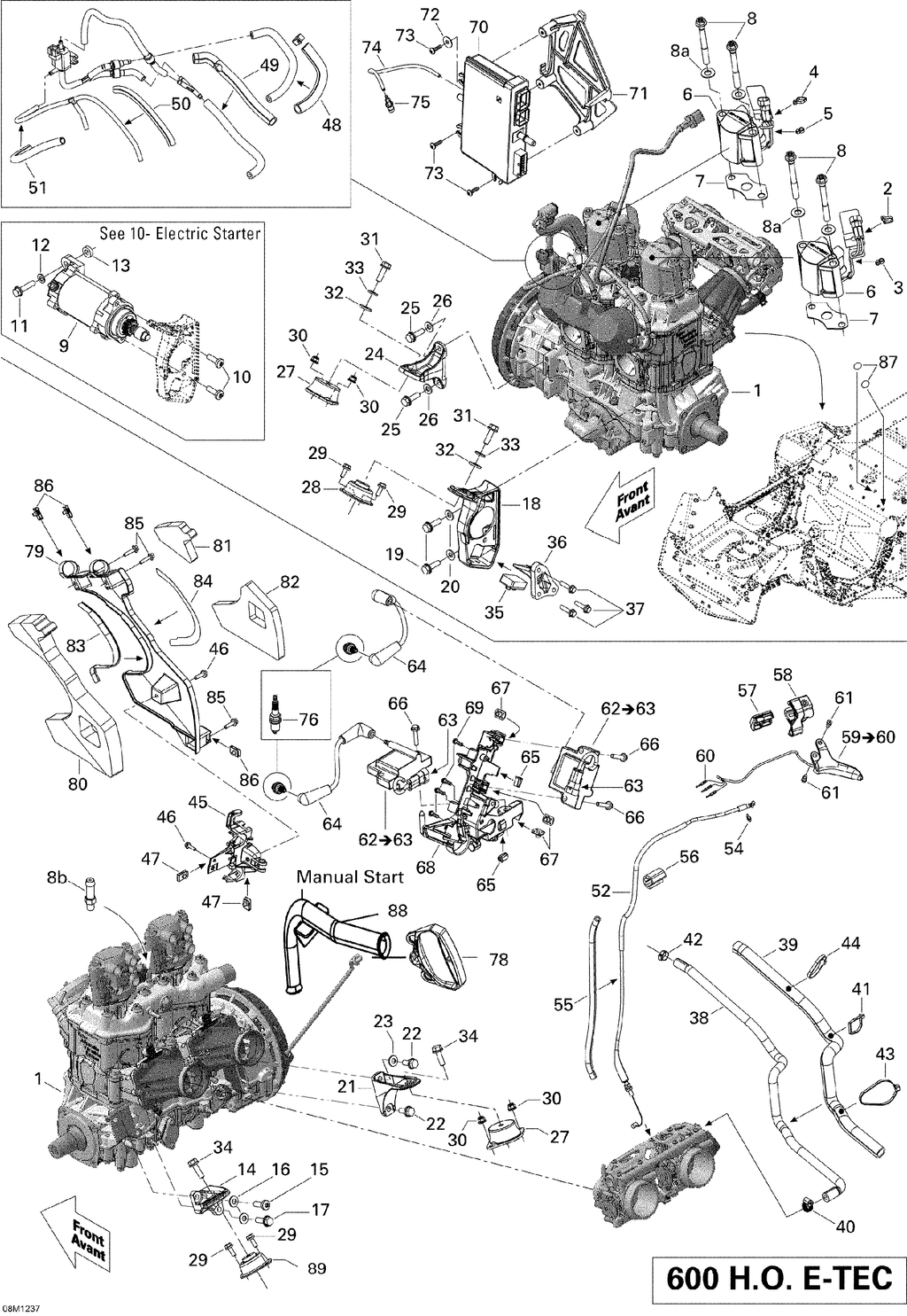 Fits 2010-2012 Ski-Doo Expedition LE 600HOETEC XU / Expedition SE 600HOETEC XU Stopper, OEM Part # 512060577 - schematic diagram