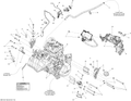 Fits 2011-2014 Ski-Doo GRAND TOURING SPORT 600ACE XP / MXZ SPORT 600ACE XP Throttle Cable, OEM Part # 512060606 - schematic diagram