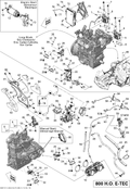 Fits 2011 Ski-Doo Summit FREERIDE 800R E-TEC Throttle Cable, OEM Part # 512060626 - schematic diagram