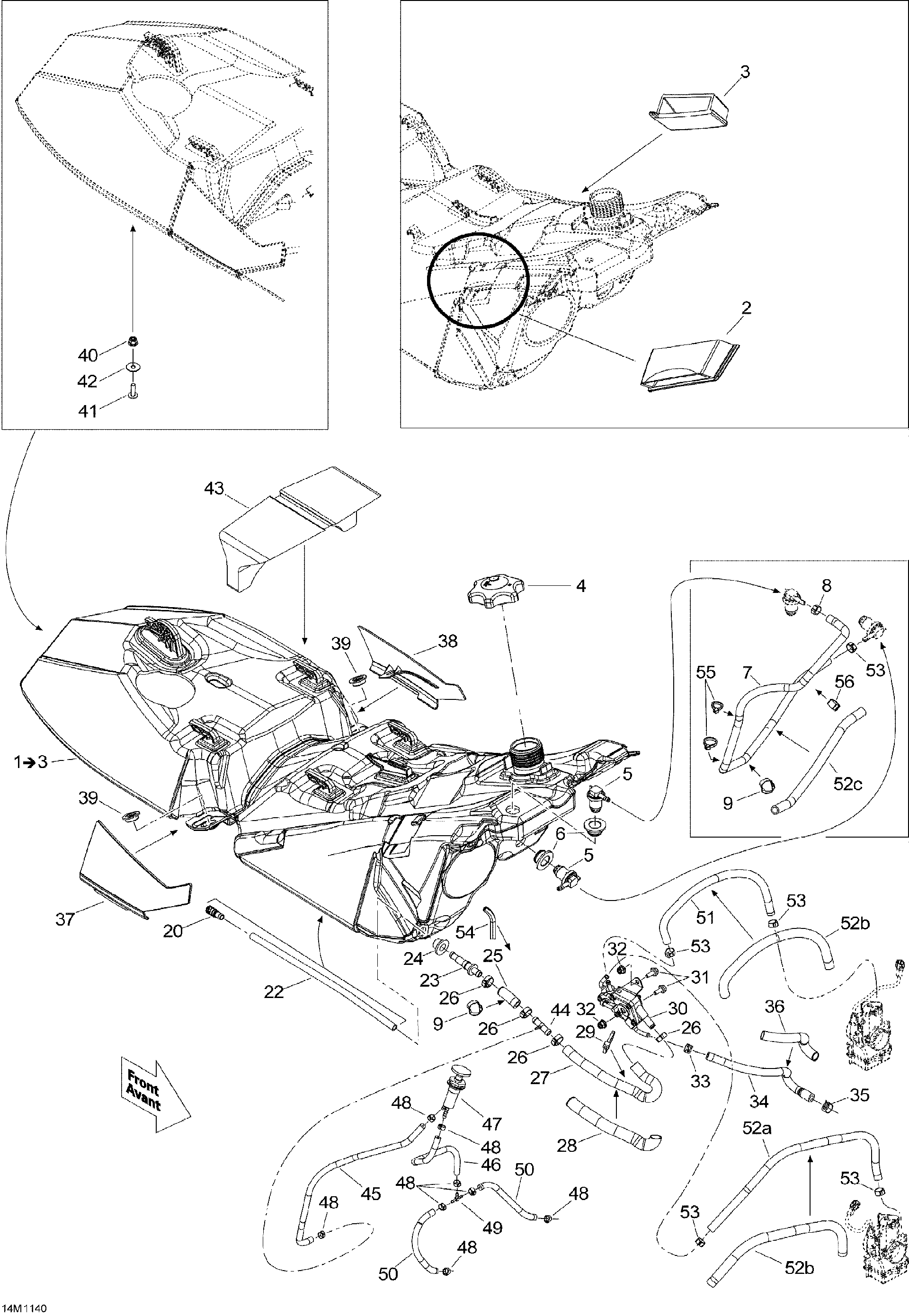 Fits 2008-2011 Ski-Doo MX Z X 600RS / MX Z 600RS FUEL PUMP, OEM Part # 513033420 - schematic diagram