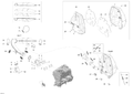 Fits 2010-2013 Ski-Doo Skandic WT 550F XU / Expedition Sport 550F XP-FAN LH Deflector, OEM Part # 514054420 - schematic diagram