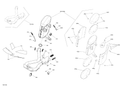 Fits 2016-2018 Ski-Doo 4- GRAND TOURING 4-TEC / 6- MXZ 4-TEC Lower CAP, OEM Part # 514055372 - schematic diagram