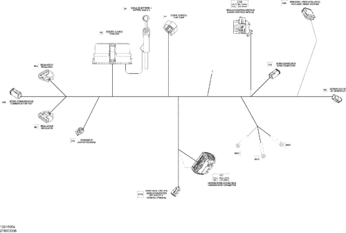 Fits 2007-2017 Sea-Doo | Ski-Doo | Can-Am GTI-GTR-GTS / Wake MALE Housing, 4 Circuits, OEM Part # 515175672 - schematic diagram