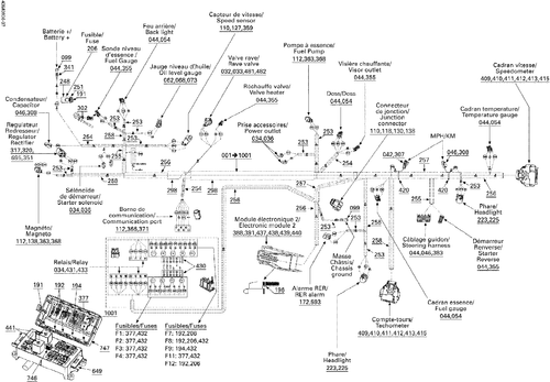 Fits 2008 Ski-Doo GTX LTD 600 HO SDI / GTX SPORT 600 HO SDI Female Terminal, OEM Part # 515175855 - schematic diagram