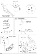 Fits 2008 Ski-Doo GTX SPORT 500SS Harness Support, OEM Part # 515176020 - schematic diagram