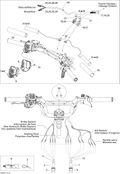 Fits 2008-2009 Ski-Doo GSX Fan / GSX 550F Steering Wiring Harness, OEM Part # 515176308 - schematic diagram