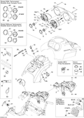 Fits 2008-2009 Ski-Doo Legend Touring / Skandic Tundra LT V800 4-TEC Plate, OEM Part # 515176465 - schematic diagram