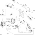 Fits 2008-2009 Ski-Doo GSX Limited 4-TEC / GSX Limited 600 H.O. E-TEC Steering Wiring Harness, OEM Part # 515176506 - schematic diagram