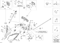 Fits 2009 Ski-Doo MX Z X 600RS MAIN Wiring Harness, OEM Part # 515176799 - schematic diagram