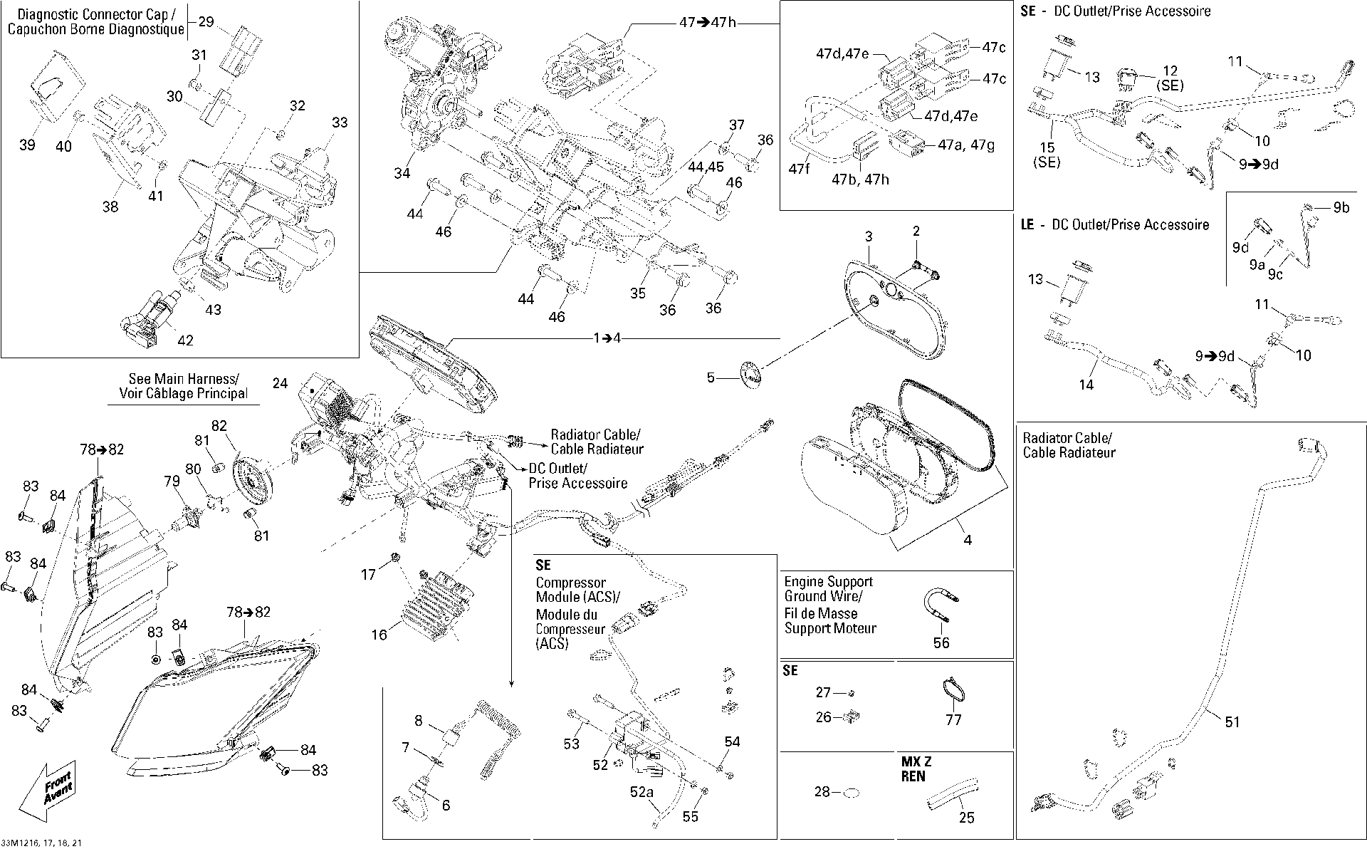 Fits 2011-2012 Ski-Doo Grand Touring LE & SE XR / GSX LE & SE XR Plate, OEM Part # 515177044 - schematic diagram