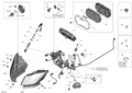 Fits 2012-2013 Ski-Doo MXZ X 600RS XP / MX Z X 600RS MAIN Harness ASM, OEM Part # 515177111 - schematic diagram
