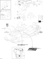 Fits 2008-2012 Ski-Doo Skandic SWT V800 YetiII / Skandic WT 550F YetiII Caution Decal AIR Intake, OEM Part # 516002715 - schematic diagram