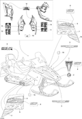 Fits 2008 Ski-Doo GTX SPORT 500SS / GTX SPORT 600 HO SDI Decal Lower SIDE LH, OEM Part # 516003148 - schematic diagram