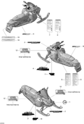 Fits 2008 Ski-Doo GSX SPORT 500SS Lower Decal RH, OEM Part # 516003364 - schematic diagram