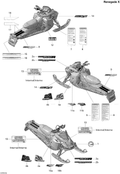Fits 2008 Ski-Doo MX Z RENEGADE X 600 HO SDI / MX Z RENEGADE X 800R Lower Decal LH, OEM Part # 516003455 - schematic diagram