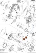 Fits 2009-2010 Ski-Doo Summit Everest 800R PTEK / Summit HillClimb Decal RPM Maximum Horsepow, OEM Part # 516004045 - schematic diagram