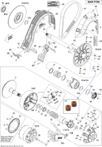 Fits 2009-2010 Ski-Doo Summit Everest 800R PTEK / Summit HillClimb Decal RPM Maximum Horsepow, OEM Part # 516004045 - schematic diagram