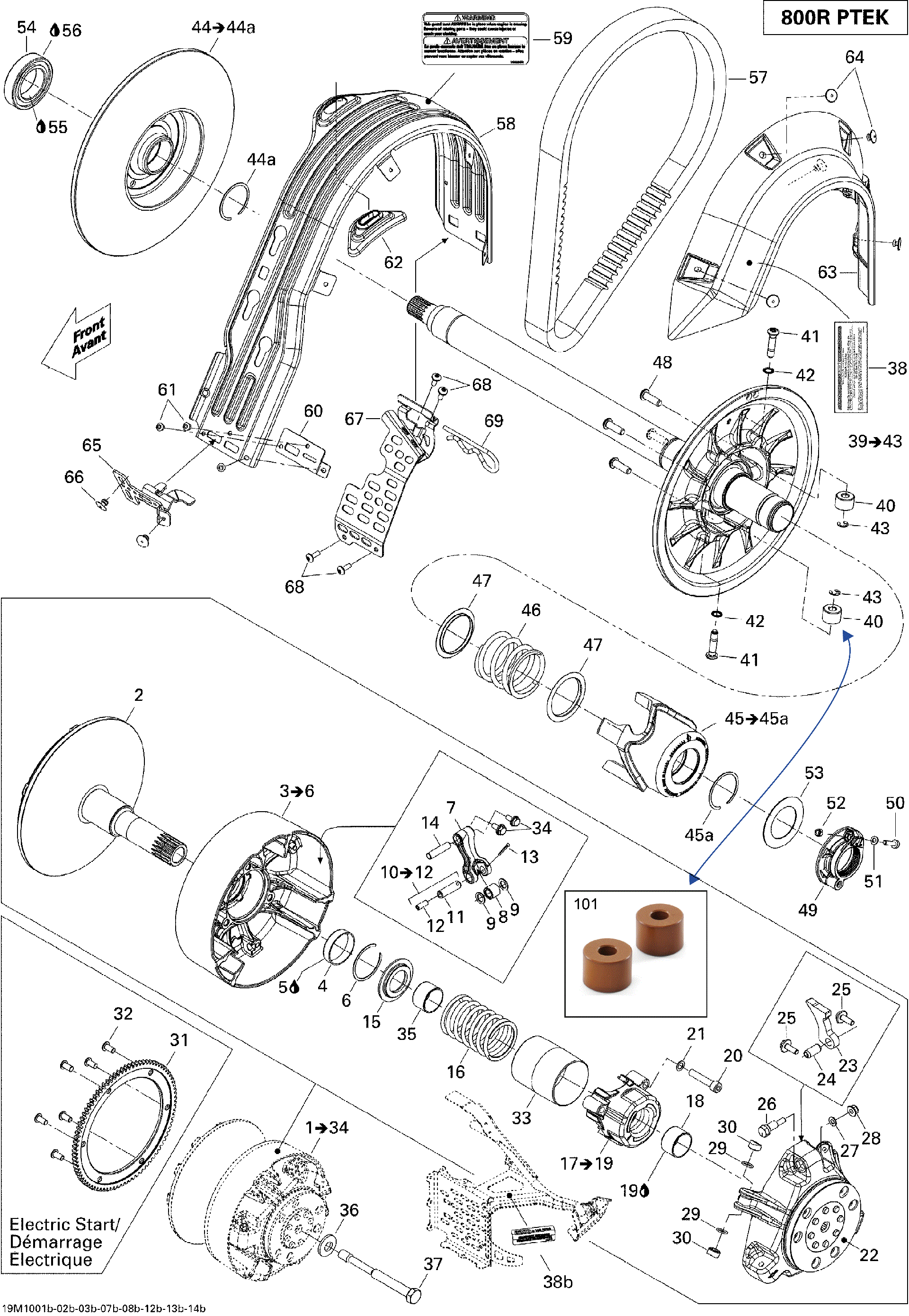 Fits 2009-2010 Ski-Doo Summit Everest 800R PTEK / Summit HillClimb Decal RPM Maximum Horsepow, OEM Part # 516004045 - schematic diagram