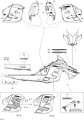 Fits 2010 Ski-Doo Grand-Touring LE 1200 / Grand-Touring LE 600HO ETEC LH Front Upper SIDE Decal, OEM Part # 516004096 - schematic diagram