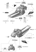 Fits 2009-2010 Ski-Doo MX Z X 600RS / Summit HillClimb Caution Decal Limitations, OEM Part # 516004146 - schematic diagram