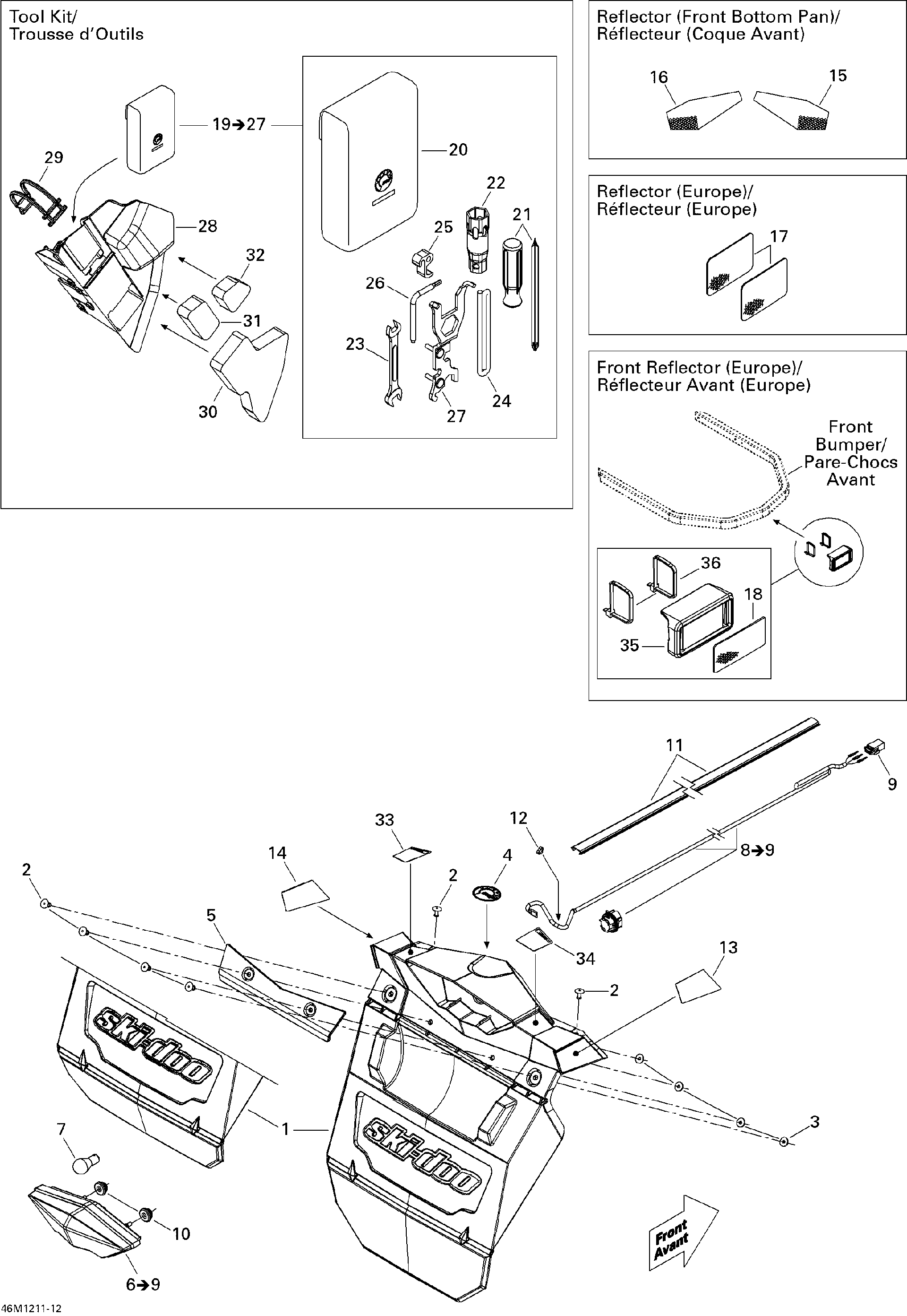 Fits 2011-2012 Ski-Doo Freeride 137 & 146 & 154 800RETEC XP Warning Decal Security, OEM Part # 516004601 - schematic diagram