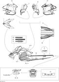 Fits 2011 Ski-Doo MX Z SPORT 600 / MXZ Sport 600ACE RH Front SIDE Decal, OEM Part # 516004670 - schematic diagram