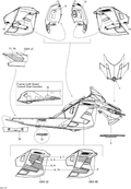 Fits 2011 Ski-Doo GSX LE & SE XR LH Front Upper SIDE Decal, OEM Part # 516004910 - schematic diagram