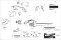 Fits 2013 Ski-Doo SUMMIT SP 800RE XM Decal REV XM, OEM Part # 516005555 - schematic diagram