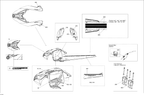 Schematic diagram for Fits 2014 Ski-Doo SUMMIT X 800RE XM 146 / SUMMIT X 800RE XM 154 LH Decal, X, OEM Part # 516006070