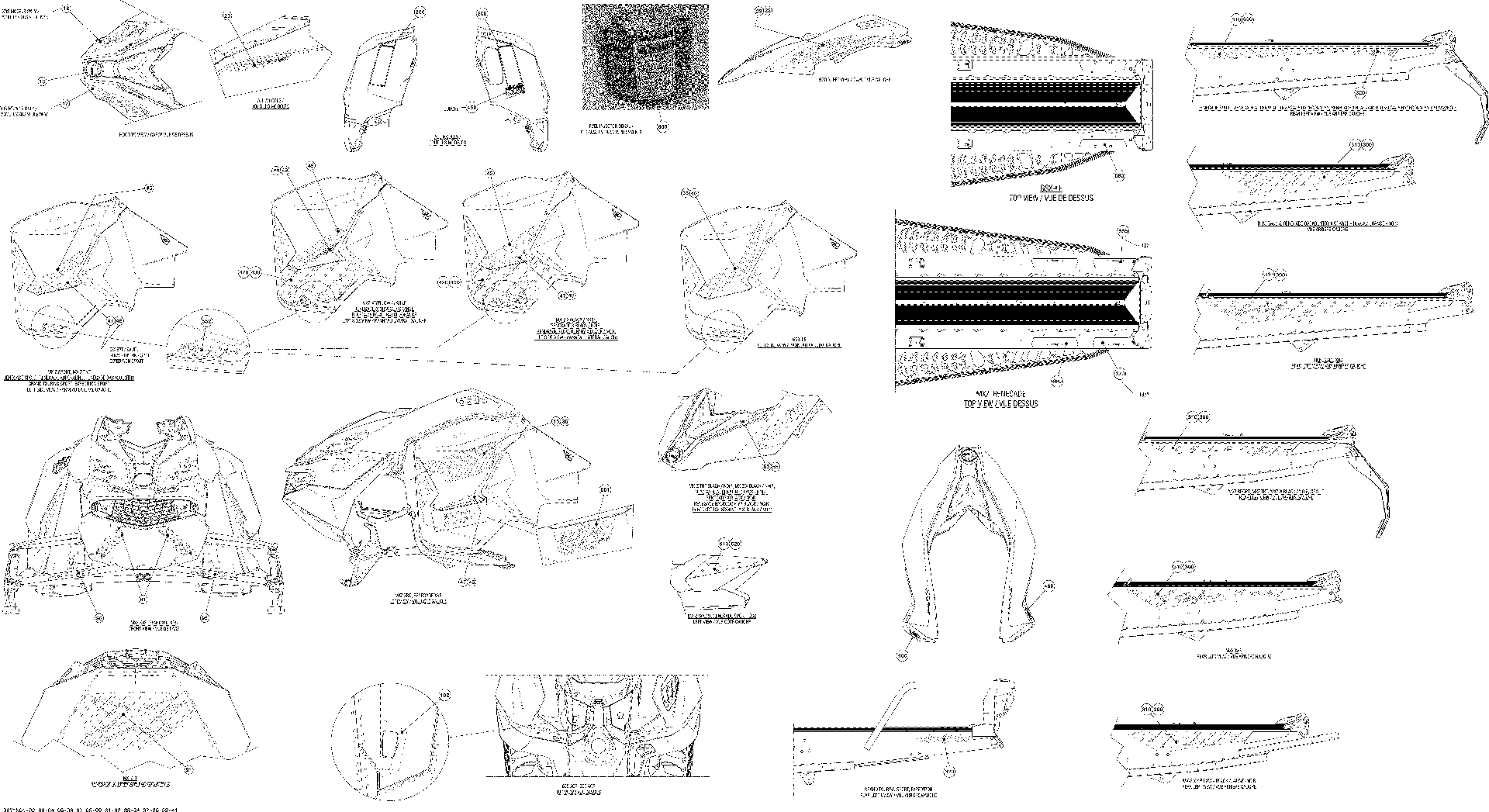 Fits 2015 Ski-Doo MXZ XRS 600HOETEC XS-RS120 / MXZ XRS 800RETEC XS-RS120 LH Frame Decal, OEM Part # 516006926 - schematic diagram