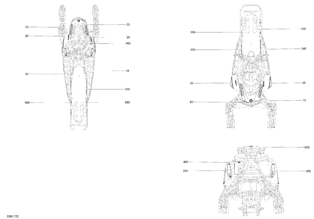 Fits 2017 Ski-Doo SUMMIT - 850 E-TEC LH Frame Decal, 154, OEM Part # 516007621 - schematic diagram