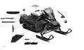 Fits 2017-2018 Ski-Doo 4- MXZ 850 E-TEC / MXZ - 2-STROKE - 850 E-TEC Decal, OEM Part # 516008154 - schematic diagram