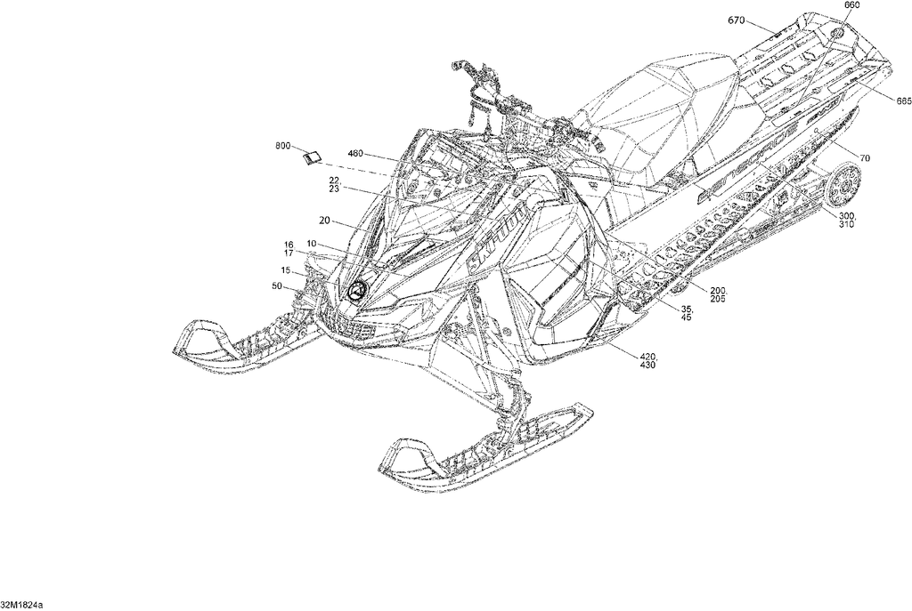 Fits 2018 Ski-Doo 2- RENEGADE 600HO E-TEC / 7- RENEGADE 4-TEC Decal, LH, OEM Part # 516008275 - schematic diagram