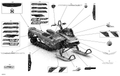 Fits 2018 Ski-Doo 3A- SUMMIT 850 E-TEC / 3B- SUMMIT 850 E-TEC LH Frame Decal, 165, OEM Part # 516008455 - schematic diagram