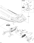 Fits 2008-2009 Ski-Doo Freestyle Back Country / GTX Fan Spring, OEM Part # 517152800 - schematic diagram