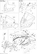 Fits 2008, 2009, 2012 Ski-Doo MXZ TNT 600HOETEC / MXZ TNT 800RETEC XP Yellow Console, OEM Part # 517303778 - schematic diagram