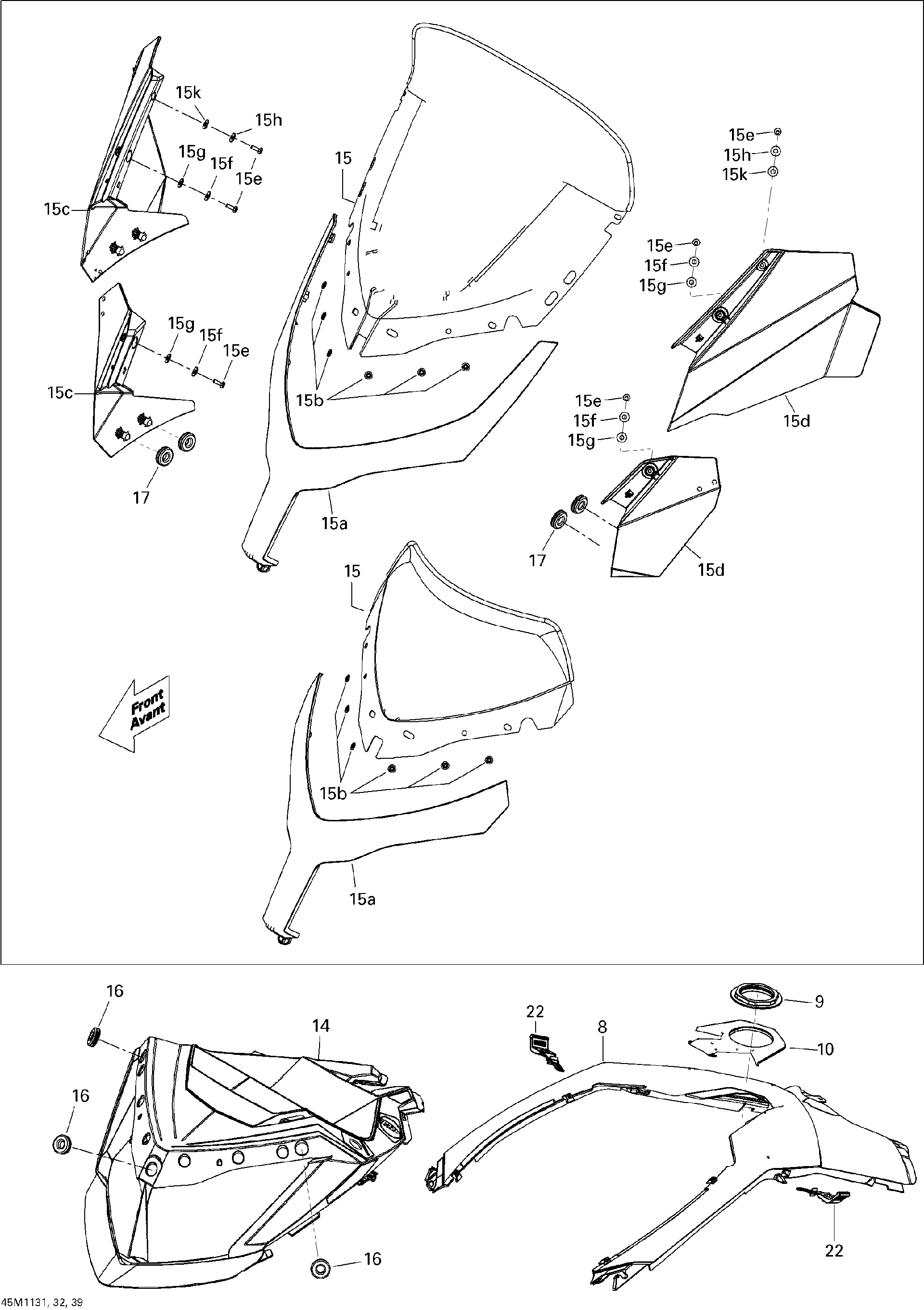 Fits 2010-2011 Ski-Doo Tundra LT 600ACE / Tundra STD & Sport & LT 550F XP-LTS RH AIR Deflector, OEM Part # 517304078 - schematic diagram