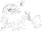 Schematic diagram for Fits 2009 Ski-Doo Summit X 600 H.O. E-TEC True Blue LH Panel, OEM Part # 517304099