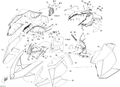 Fits 2009-2010 Ski-Doo MX Z X 800R PTEK / MX Z X-RS 800R PTEK White Console, OEM Part # 517304109 - schematic diagram