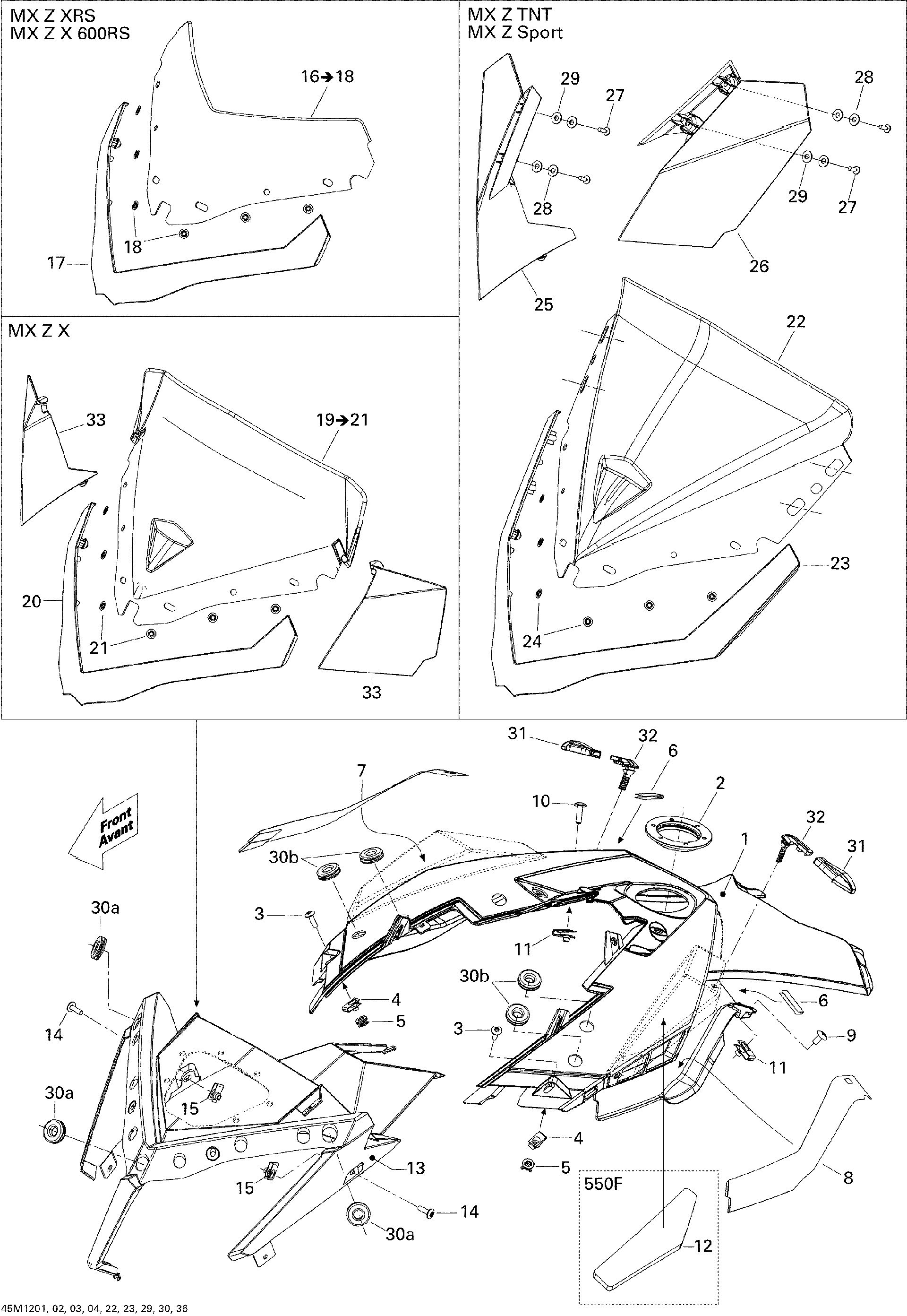 Fits 2008-2012 Ski-Doo MX Z X 600RS / MX Z 600RS Yellow Console, OEM Part # 517304127 - schematic diagram