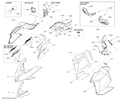 Fits 2009-2013 Ski-Doo MXZ XRS 600HOE / MXZ XRS 800RE XP Panel BODY RH B-160, OEM Part # 517304210 - schematic diagram