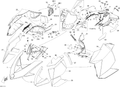 Fits 2010 Ski-Doo Summit Everest 600HO ETEC / Summit Everest 800R PTEK TRUE BLUE HOOD, OEM Part # 517304402 - schematic diagram