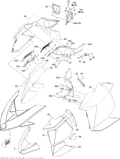 Fits 2010-2011 Ski-Doo Renegade BackCountry / Renegade X 600HO ETEC RH Moulding Panel Viper RE, OEM Part # 517304420 - schematic diagram