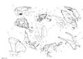 Fits 2011, 2012, 2014, 2015 Ski-Doo GSX LE XR137 / GSX SE XR137 Roadster RED Console, OEM Part # 517304593 - schematic diagram