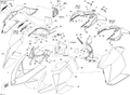 Fits 2011 Ski-Doo Summit X 600HO E-TEC / Summit X 800R E-TEC LH Moulding Panel Alloy OR, OEM Part # 517304620 - schematic diagram
