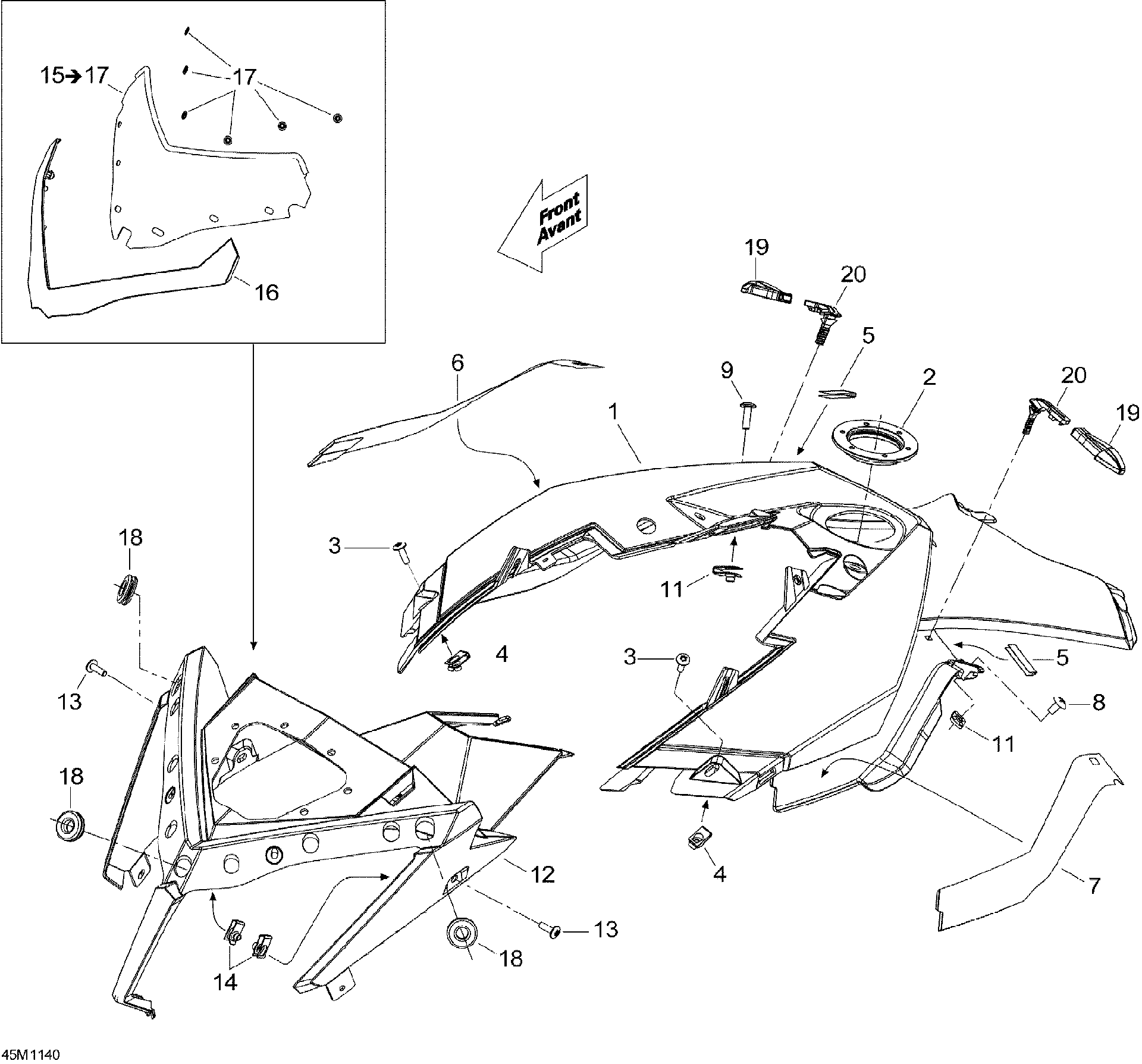 OEM schematic for part 517304699