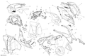 Fits 2011-2015 Ski-Doo Grand Touring LE 600HOETEC XR137 RH Lower Panel FOAM, OEM Part # 517304905 - schematic diagram
