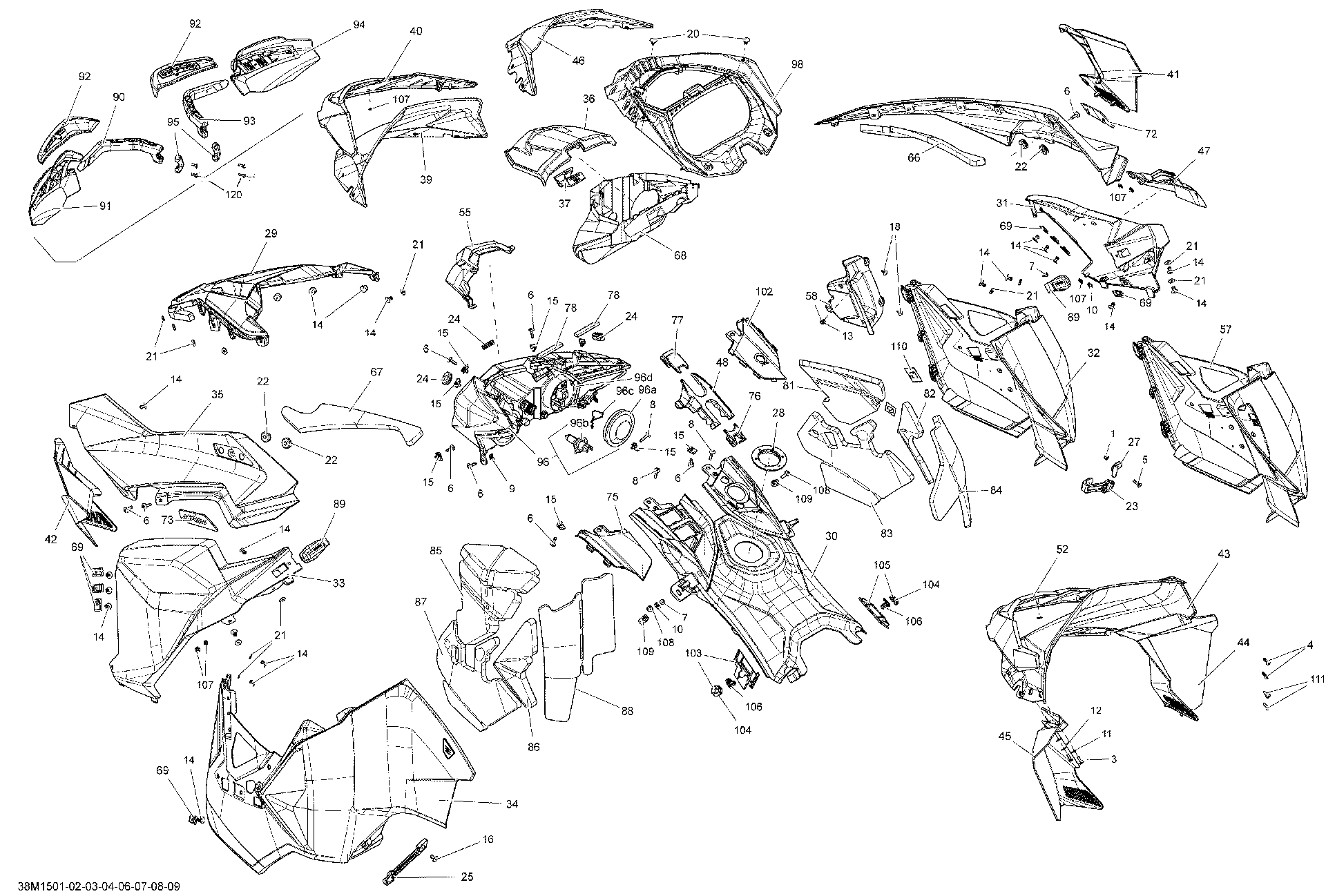 Fits 2015 Ski-Doo Renegade Backcountry X 600HOETEC CAP, OEM Part # 517305614 - schematic diagram