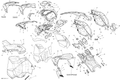 Fits 2015 Ski-Doo Freeride 800RETEC XM-RS HOOD RH B-375, OEM Part # 517305638 - schematic diagram