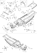 Fits 2008 Ski-Doo GTX LTD 600 HO SDI / GTX SPORT 500SS Front FOAM LH, OEM Part # 518323007 - schematic diagram